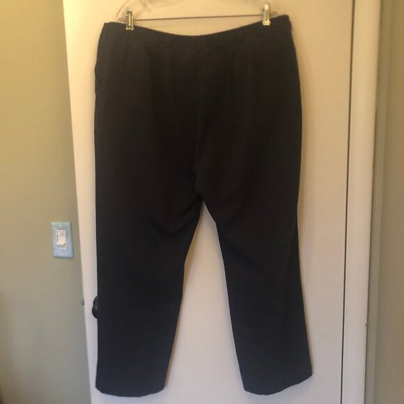 Lands' End navy cotton/poly blend pants sz 20 W - Picture 5 of 9